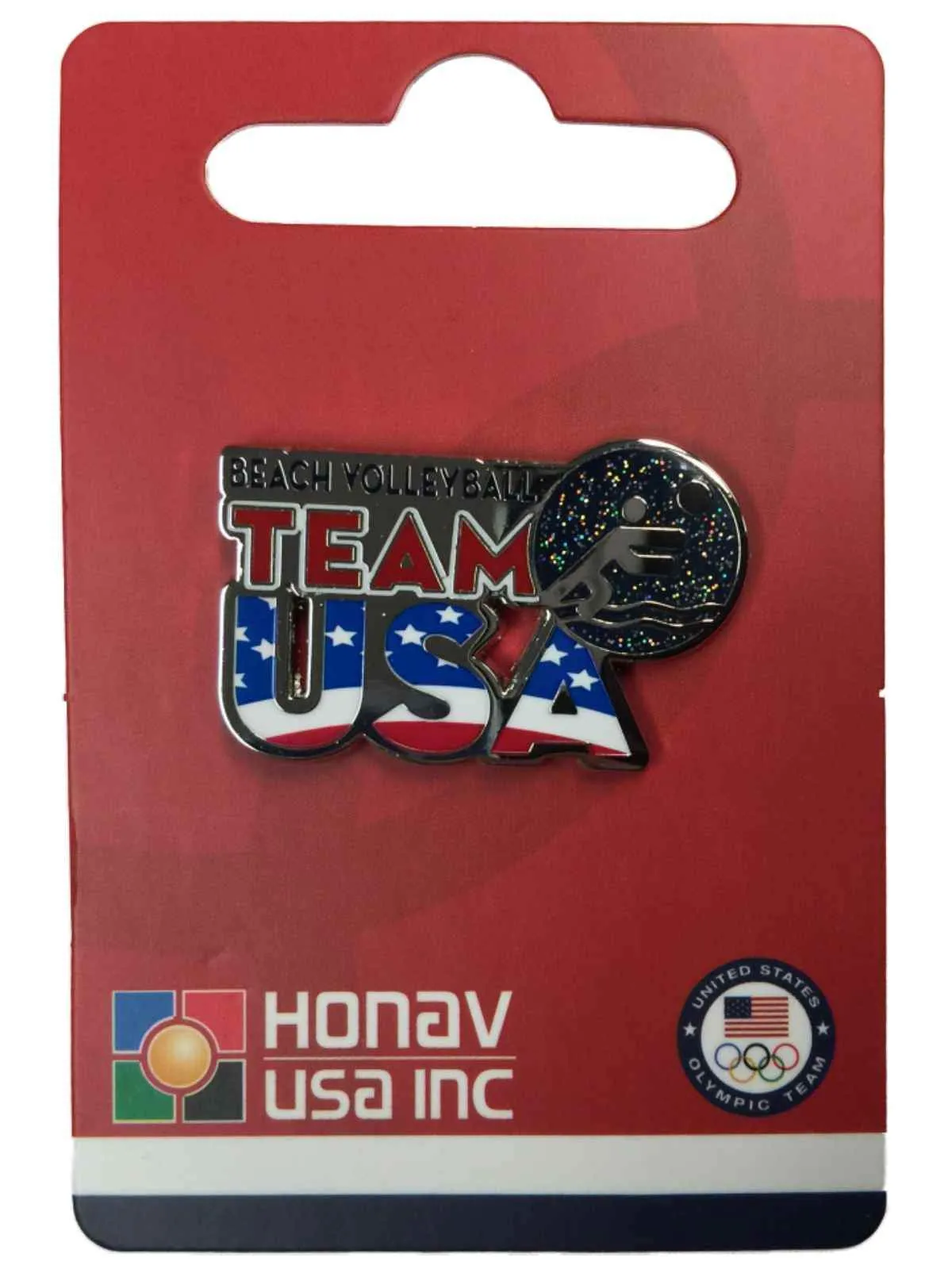 2020 Summer Olympics Tokyo Japan "Team USA" Beach Volleyball Pictogram Lapel Pin