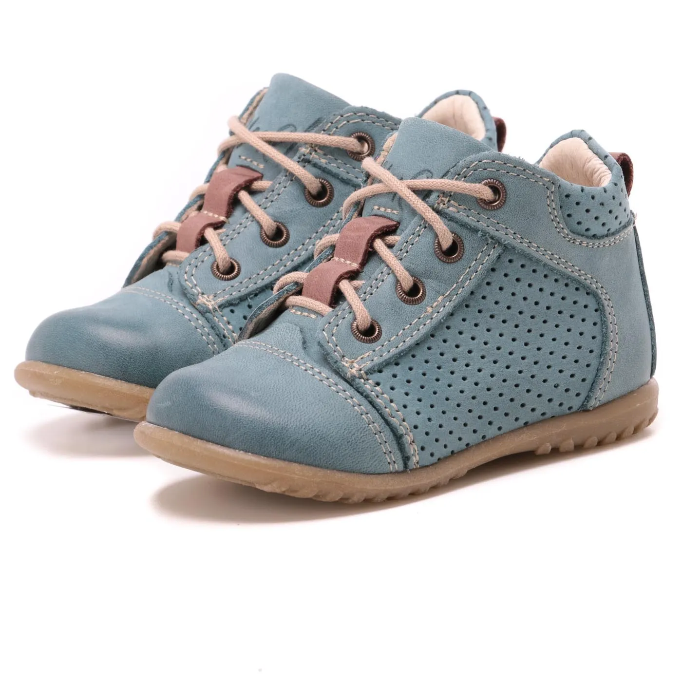 (2429-19) Blue Lace Up First Shoes