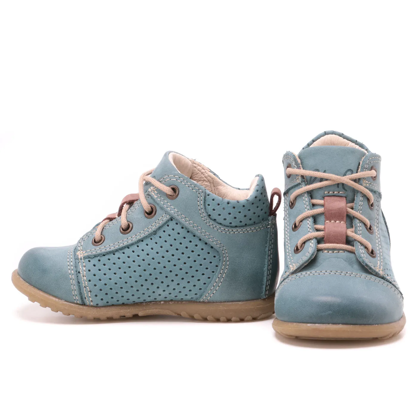 (2429-19) Blue Lace Up First Shoes