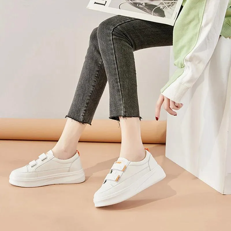 294 Women's Casual Shoes - Leather Vulcanized Sneakers