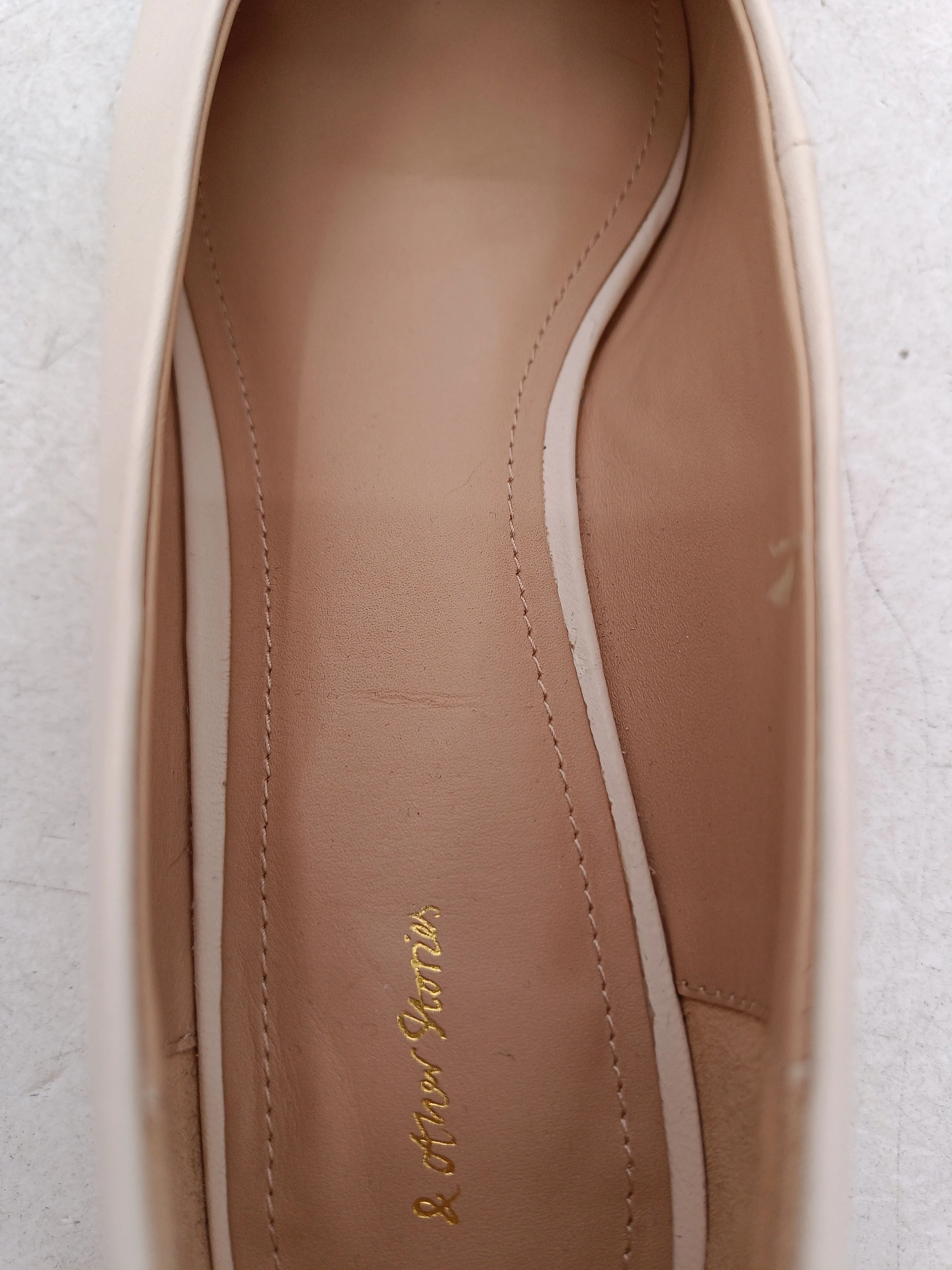 & Other Stories Women's Flat Shoes UK 7 Cream 100% Other