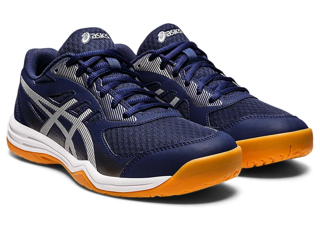 Asics Upcourt 5 Badminton Shoes - Peacoat/Pure Silver