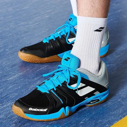 Babolat Men's Shadow Team Badminton Shoes - Black/Blue