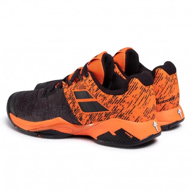 Babolat Propulse Blast All Court Adults Black Orange Handball Volleyball Tennis Shoes