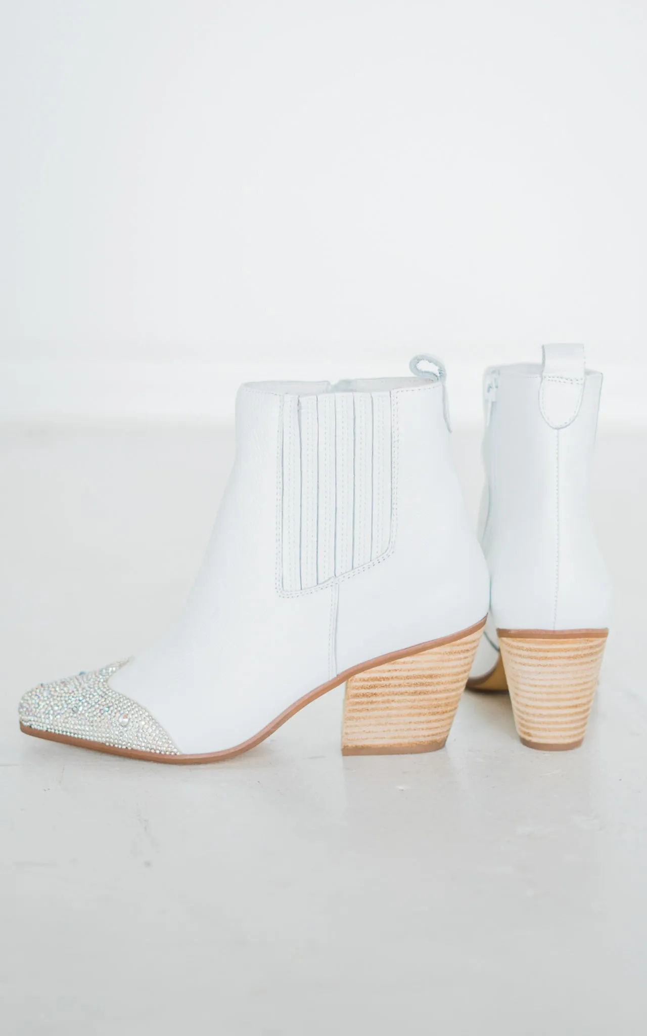 Blake Bootie in White