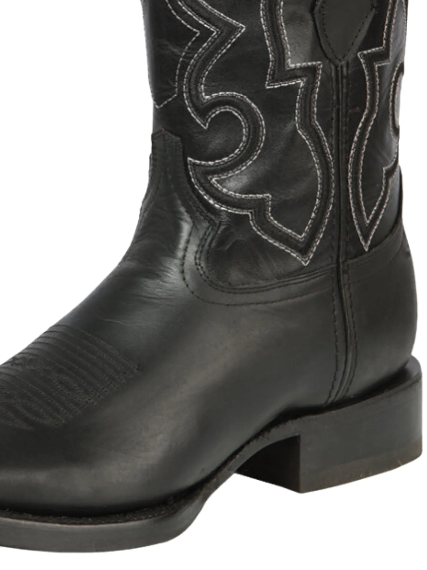 Botas Vaqueras Rodeo Clasicas de Piel Genuina para Hombre 'Montero' - ID: 51440