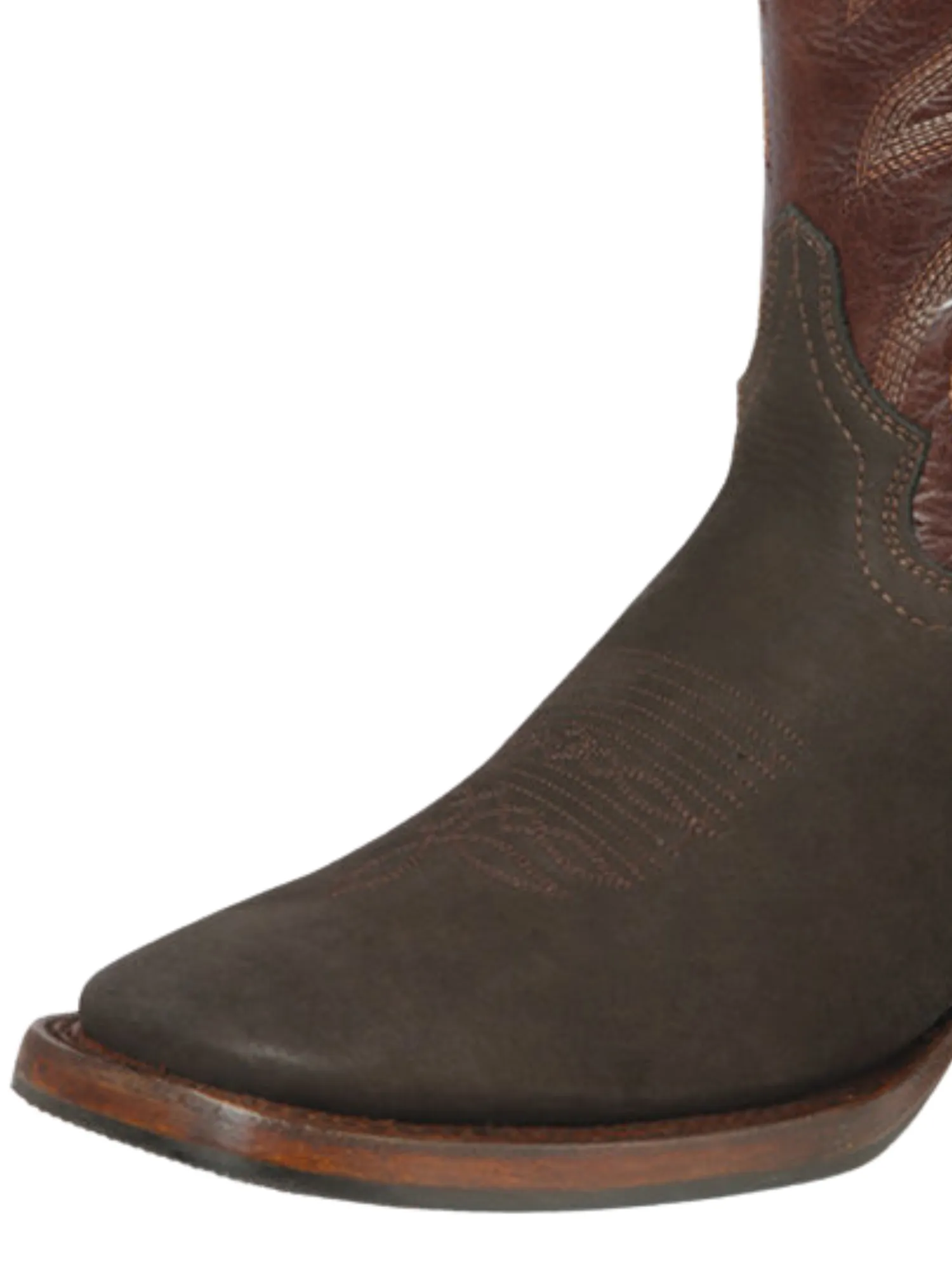 Botas Vaqueras Rodeo Clasicas de Piel Nobuck para Hombre 'Montero' - ID: 51442