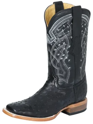 Botas Vaqueras Rodeo Exoticas de Avestruz Original para Hombre 'Centenario' - ID: 124406