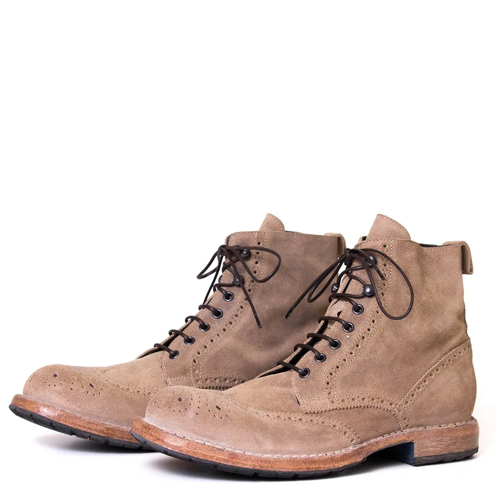 Brixim Men's Suede Wingtip Boot