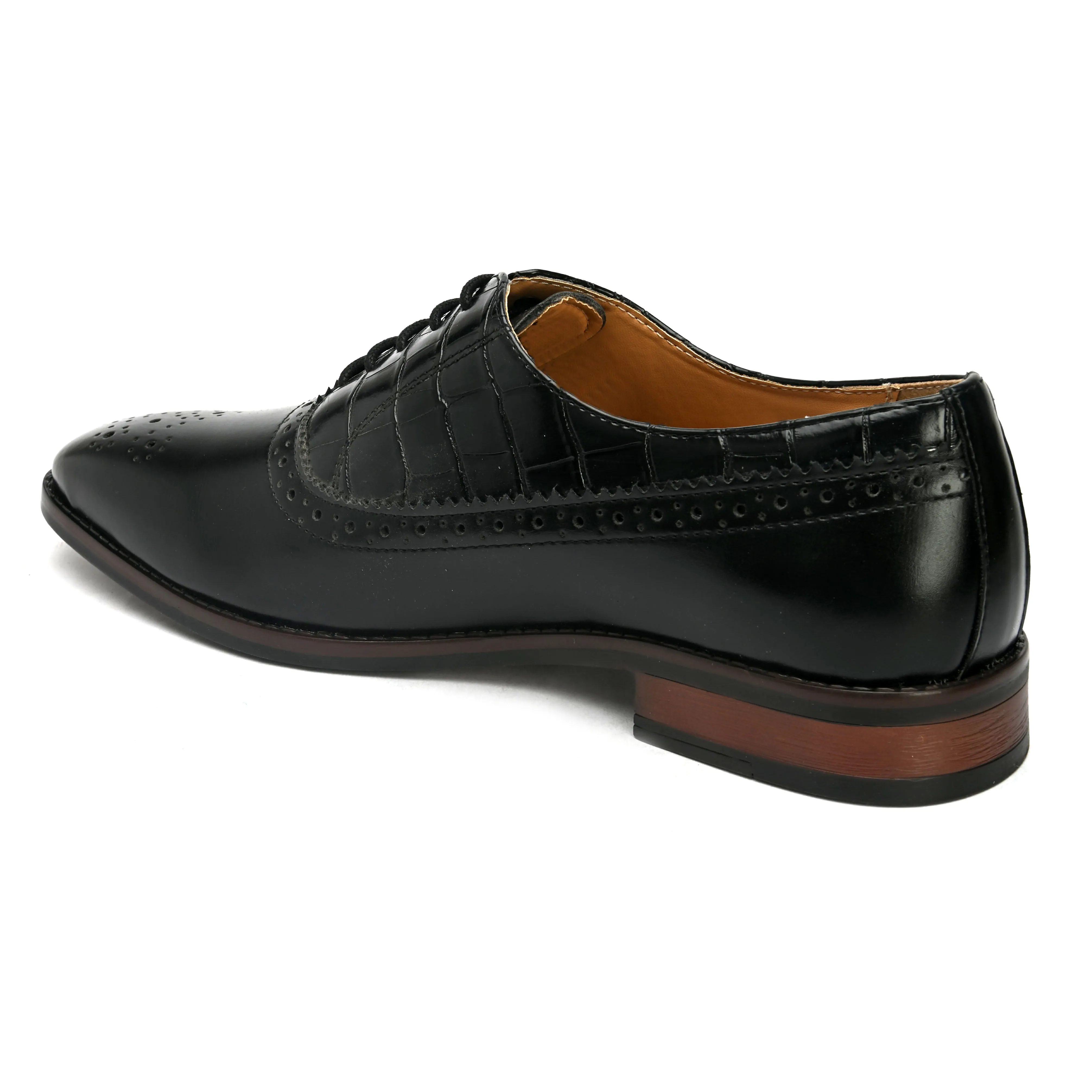 Brogan Black Derby Shoes