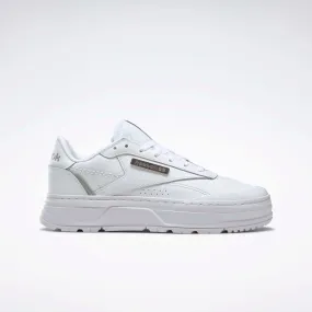 Club C Double Geo Shoes White/Seaside Grey/Silver