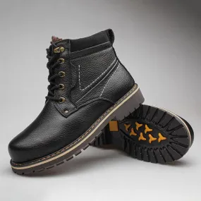 Comfortable Leather Men's Casual Shoes: P8988 Boots