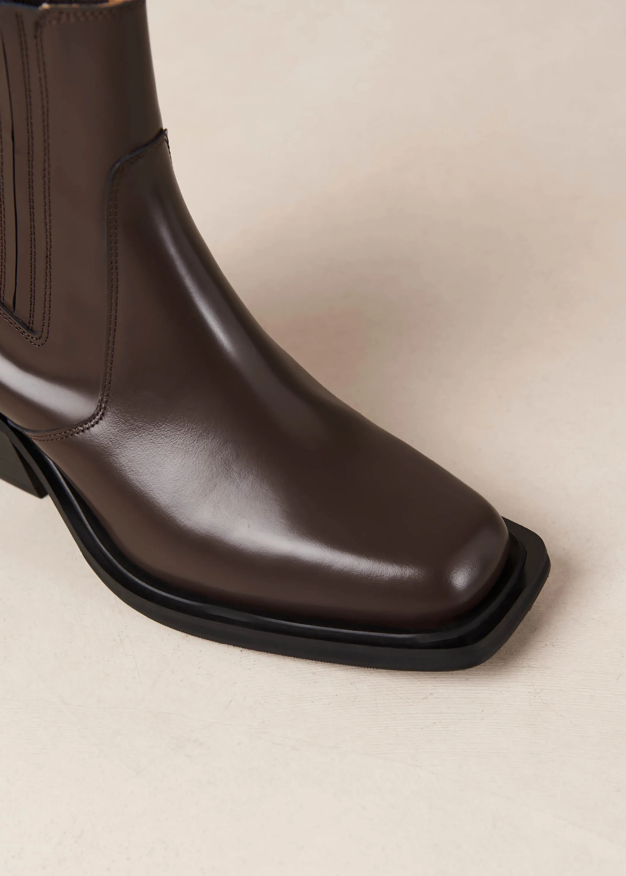 Denver Brown Leather Ankle Boots