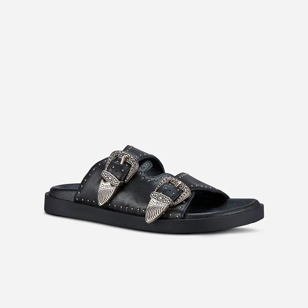 Eastwood Stud Footbed | Black/Silver