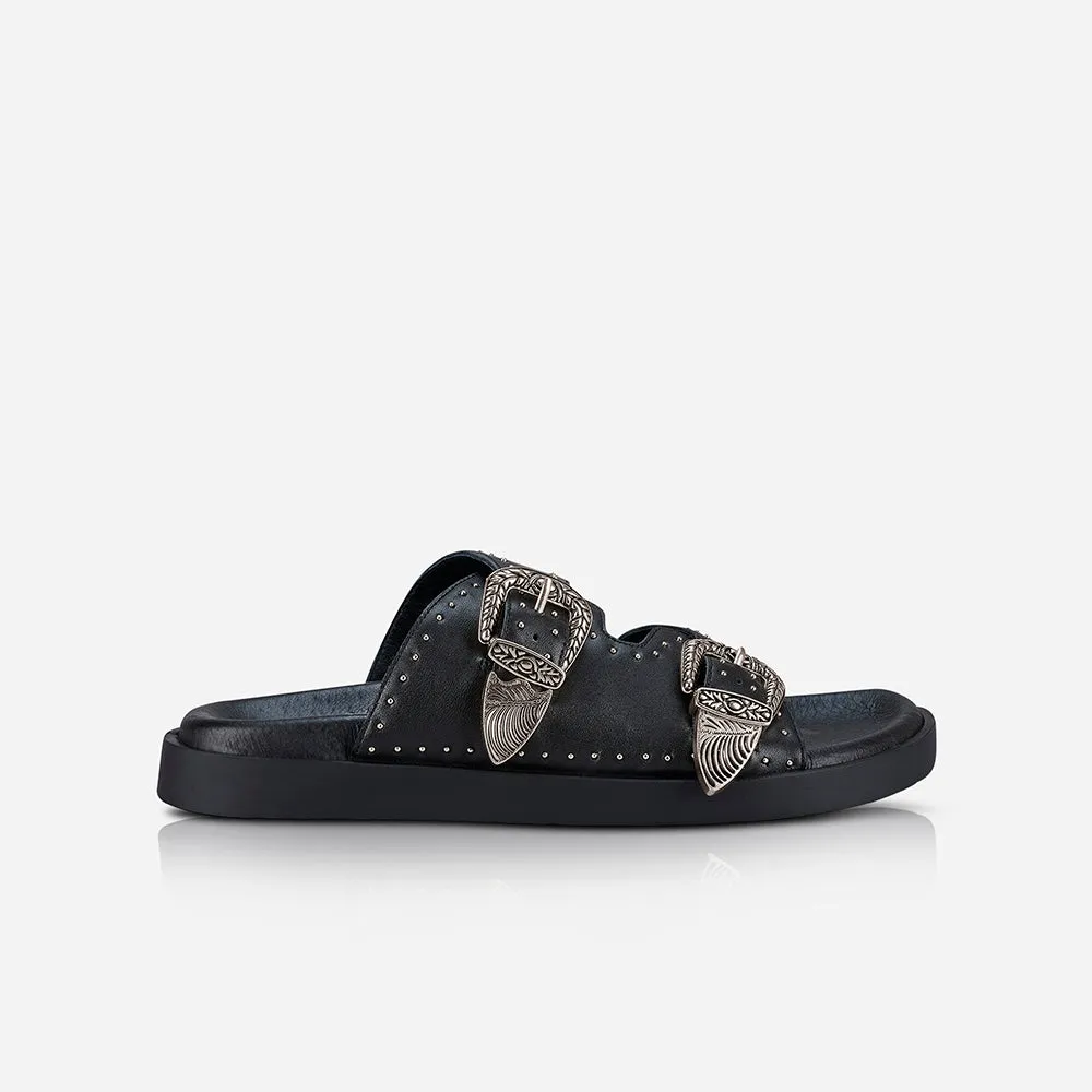 Eastwood Stud Footbed | Black/Silver