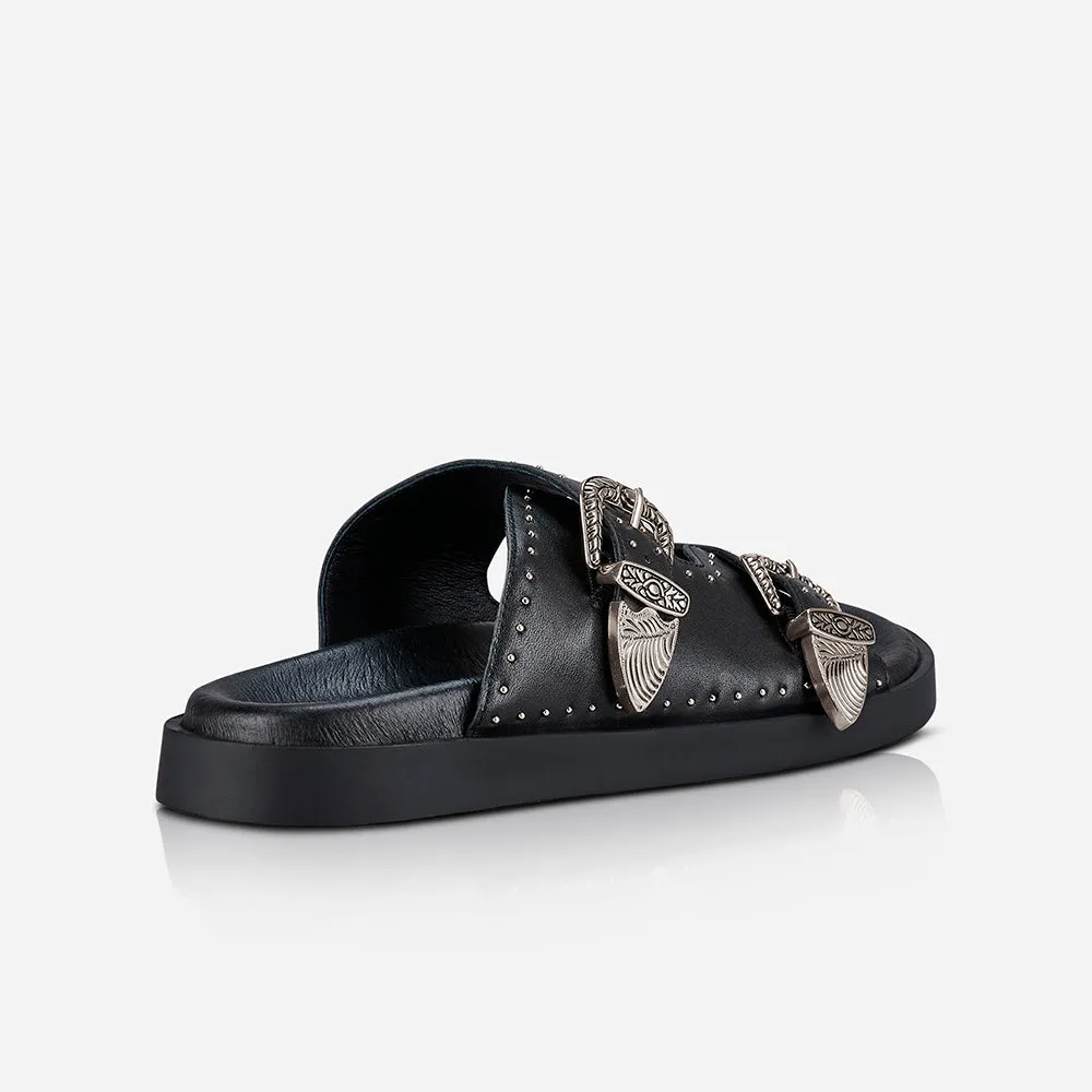 Eastwood Stud Footbed | Black/Silver