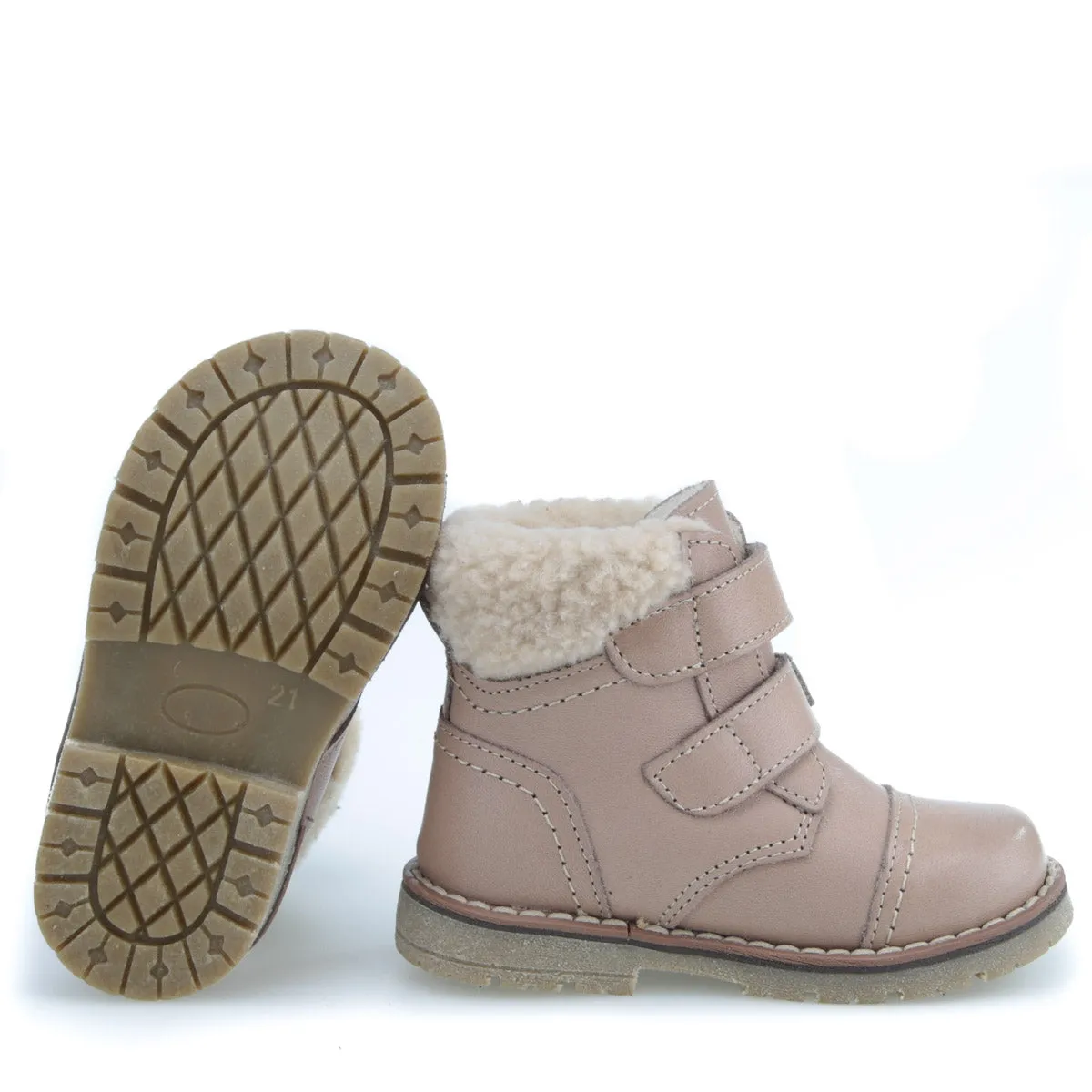 (EV2447C-1 / EV2448C-1) Emel winter boots velcro nude