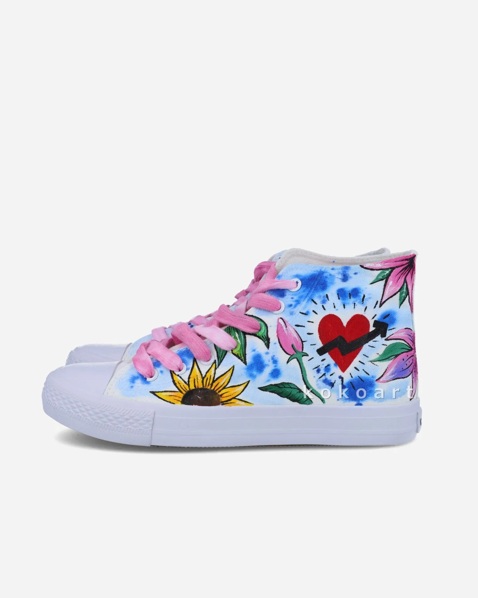 Flowers Hand Painted Shoes