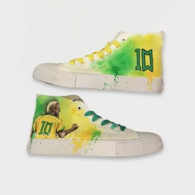 Football Player Hand Painted Shoes