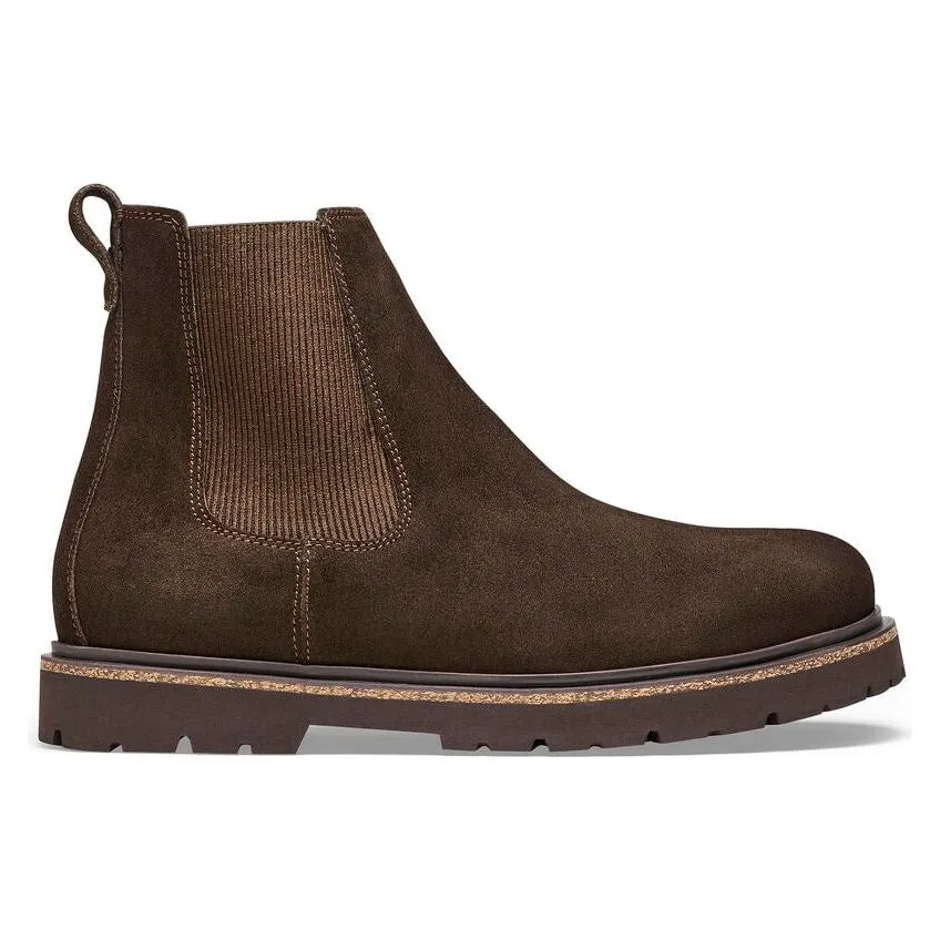 Highwood Slip On Men Suede Leather Boot - Mocha