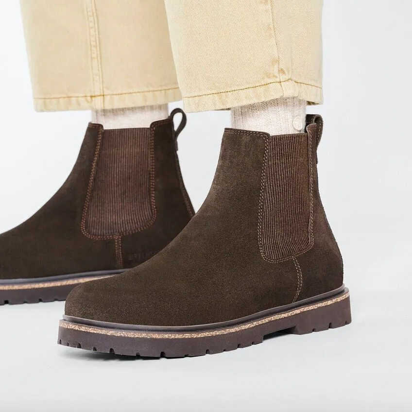 Highwood Slip On Men Suede Leather Boot - Mocha