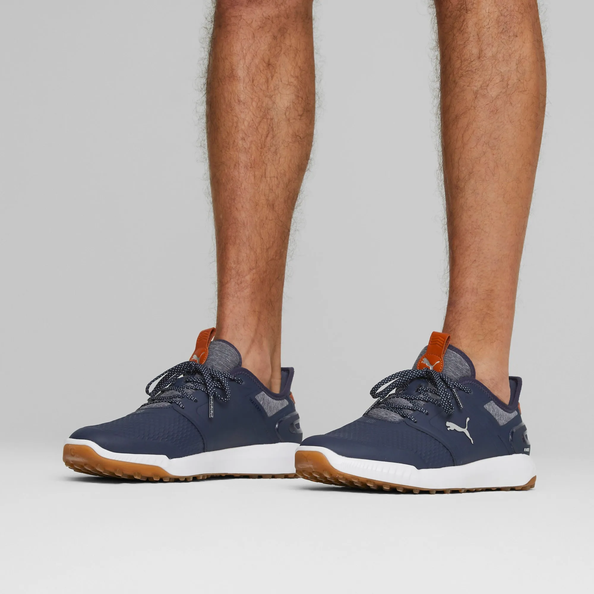 IGNITE ELEVATE Spikeless Golf Shoes | Puma Navy / Puma Silver