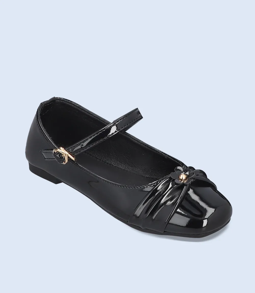 KG0045-BLACK-Girls Casual School Shoes