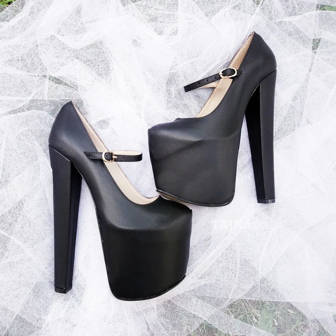 Mary Jane Black Platform Shoes