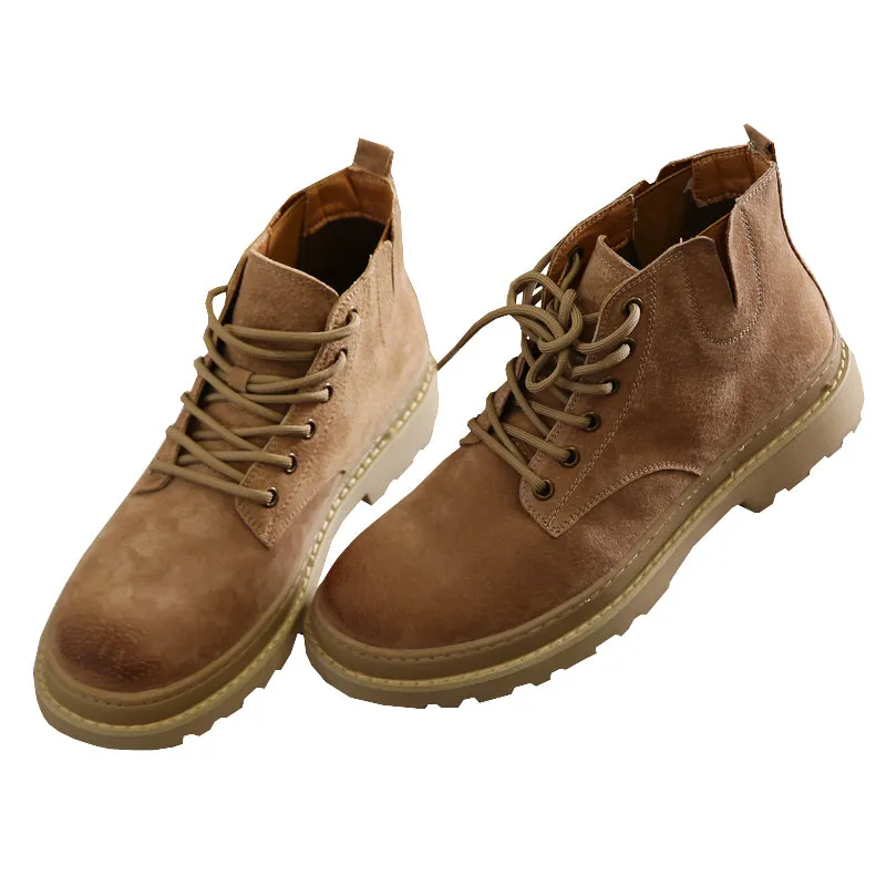 Mens Outdoor Non Slip Sneaker autumn winter men's workwear Martin boots men's shoes