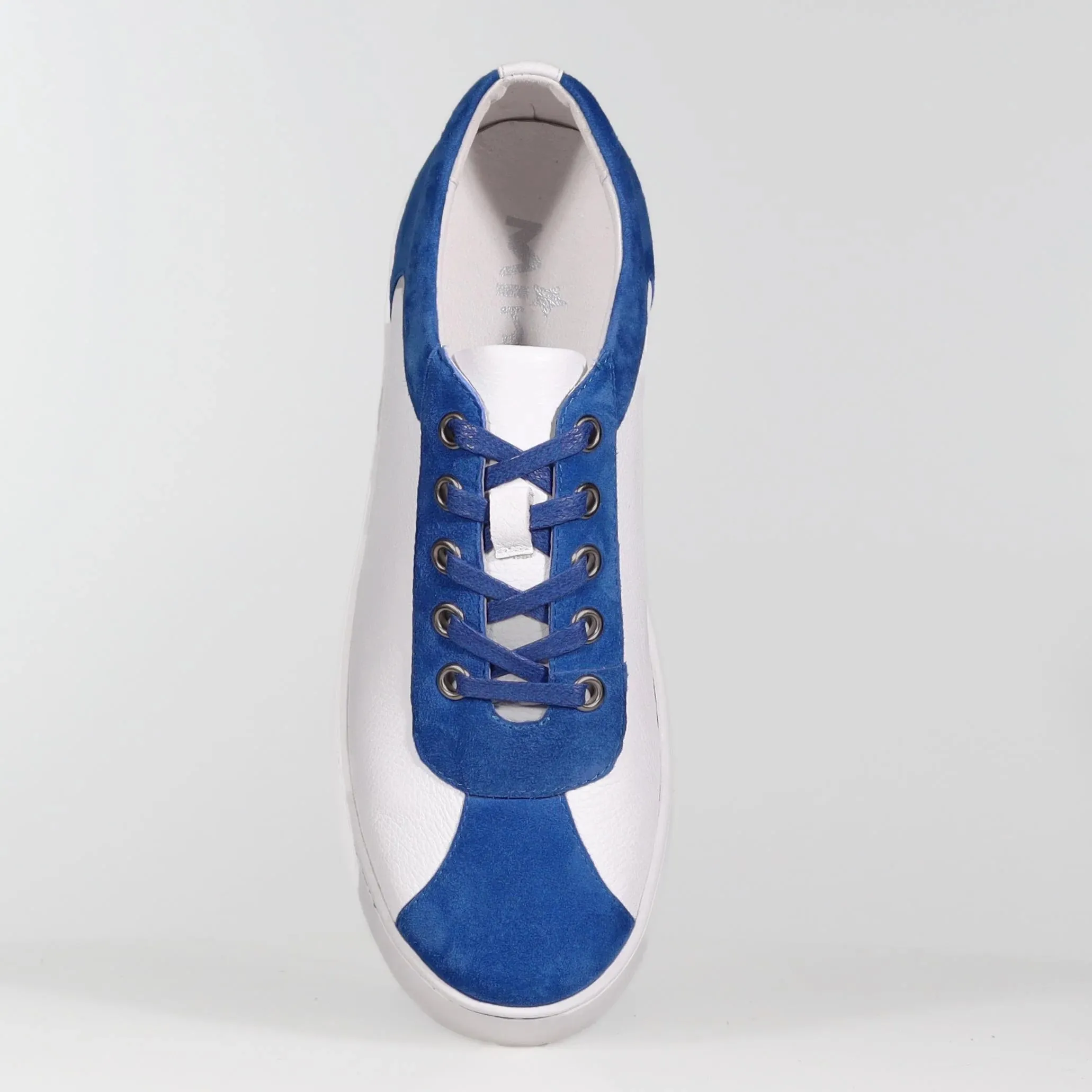 Minx Strike Cobalt Suede White Nappa Sneaker