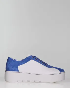 Minx Strike Cobalt Suede White Nappa Sneaker