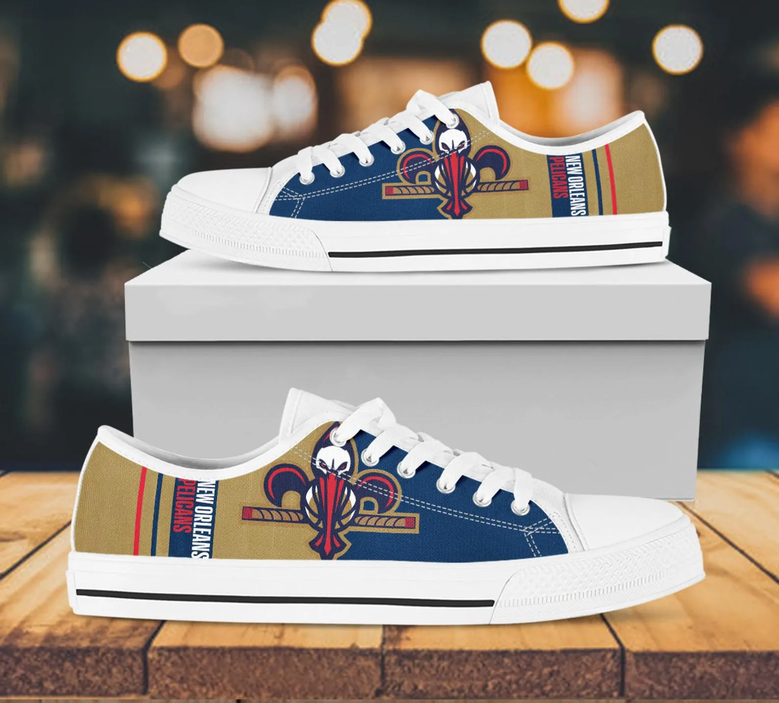 New Orleans Pelicans Custom Lowtop, Basketball Custom Shoes, Sport Lowtop, Canvas Shoes, Canvas Lowtop, Unisex Shoes, Gift Birthday