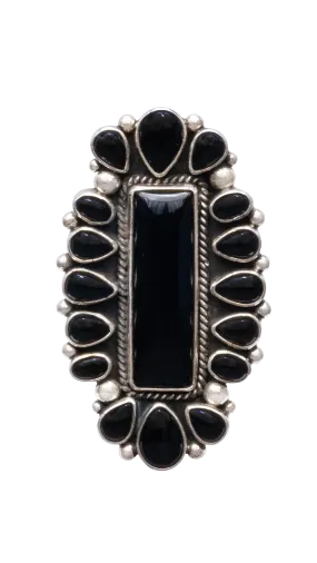 Onyx Cluster Ring | Angela Martin