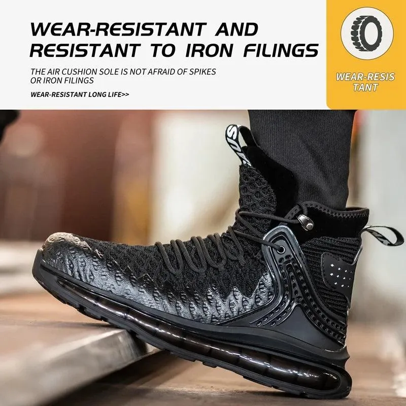 P312 Men's Casual Shoes: Air Cushion Safety Work Ankle Boots