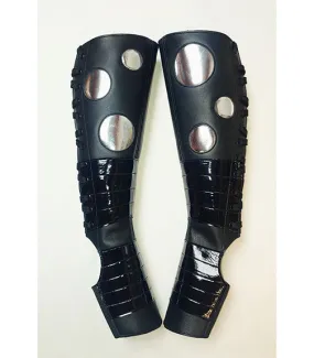 POLKADOT Aerial & Pole dance boots w/ Patent panels