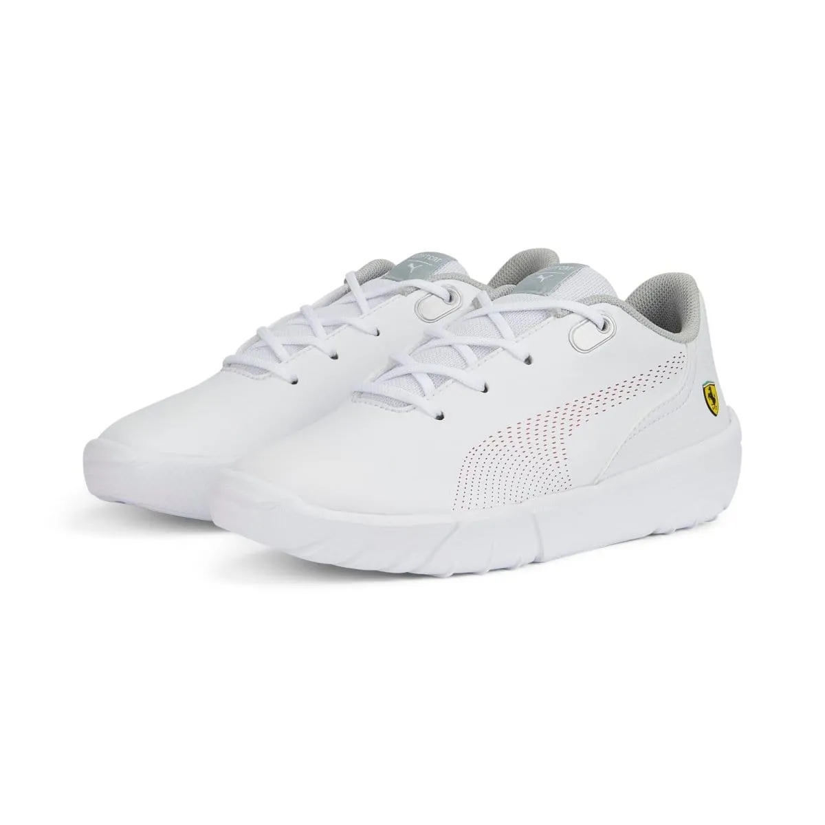 PUMA KIDS SCUDERIA FERRARI DRIFT CAT DECIMA MOTORSPORT WHITE SHOES