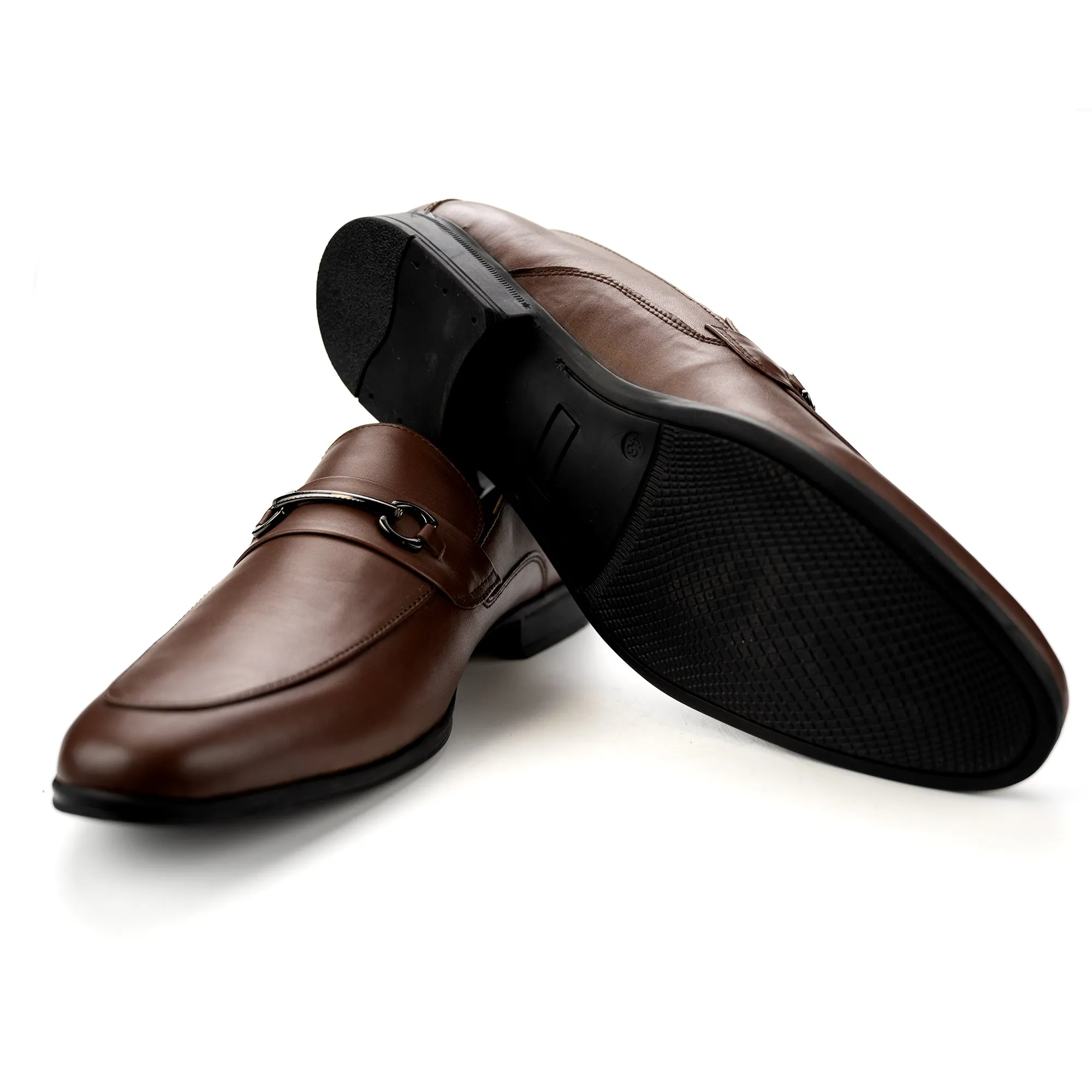 Smart & Sleek Loafers-Coffee