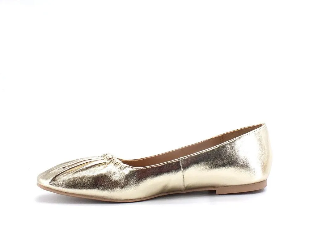 STEVE MADDEN Quaint Ballerina Punta Elastic Oro Gold QUAI01S1