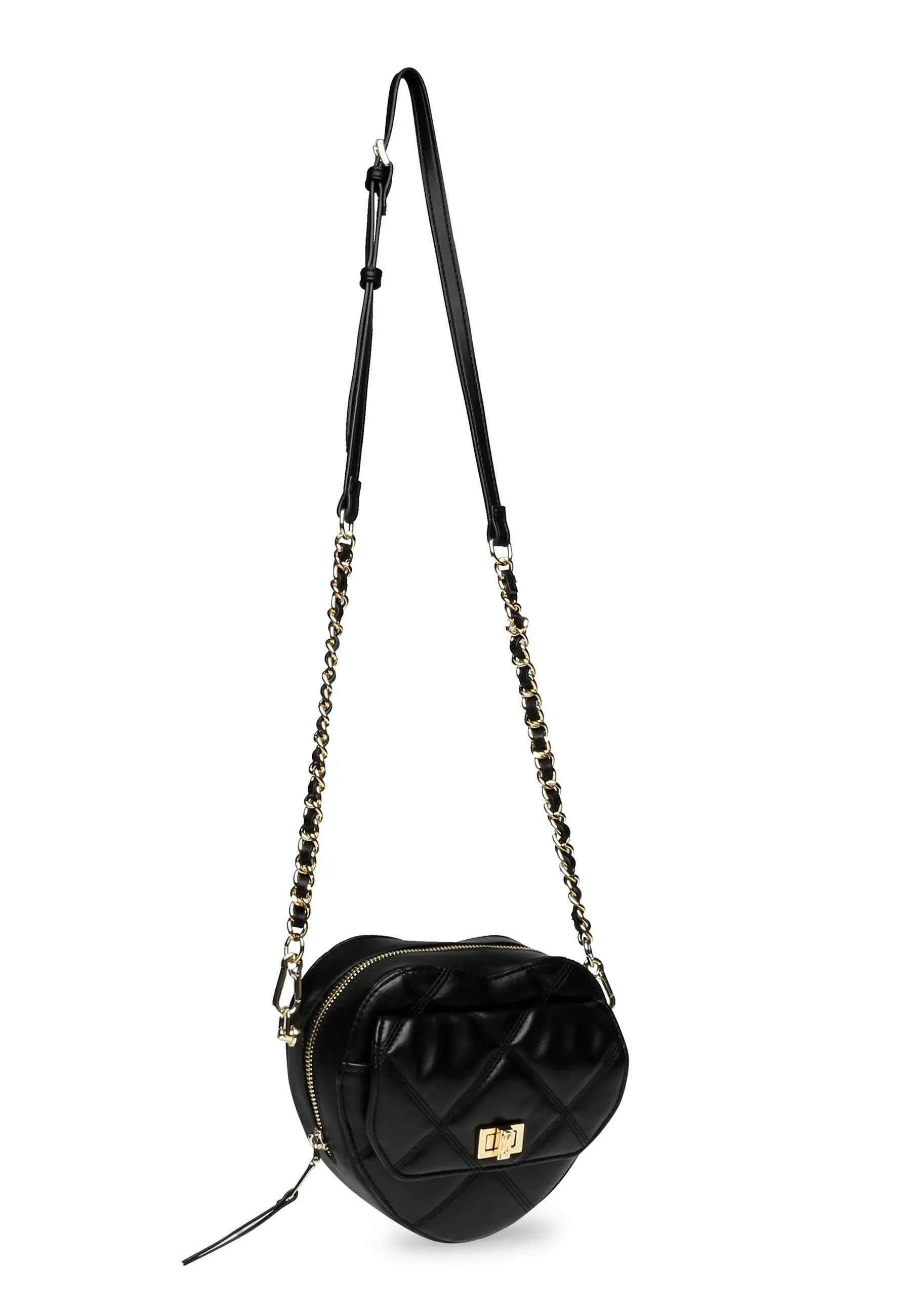 STEVE MADDEN Tracolla Crossbody Black Gold BHEART