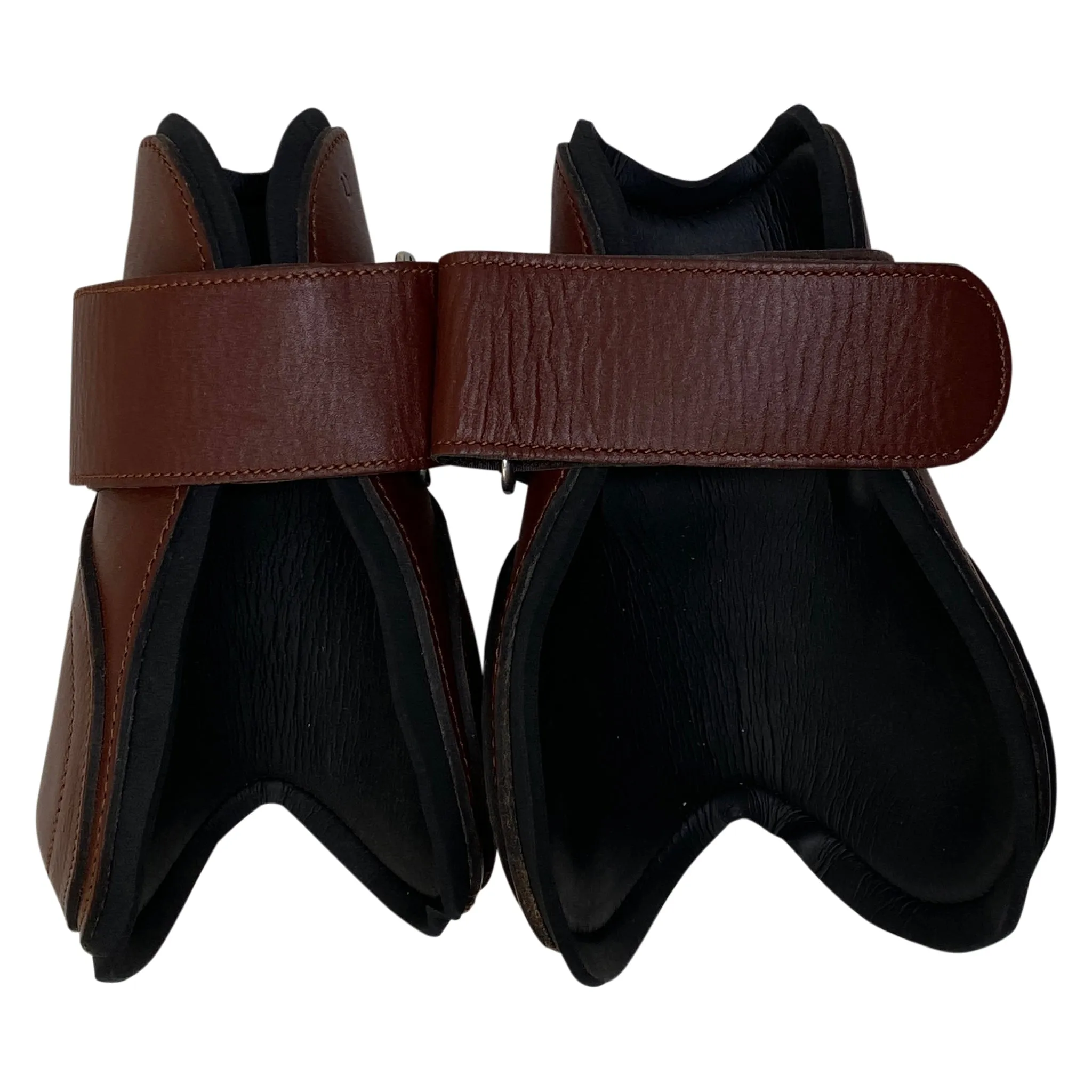 Brown Wylde Hind Velcro Boots - Size Large - Premium Equestrian Footwear for Optimal Comfort and Performance