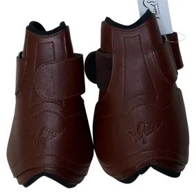 Brown Wylde Hind Velcro Boots - Size Large - Premium Equestrian Footwear for Optimal Comfort and Performance