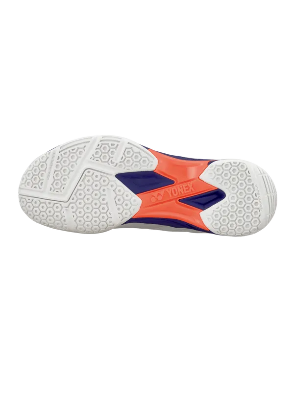 Yonex SHB 57 EX Badminton Shoes | White/Neon Orange